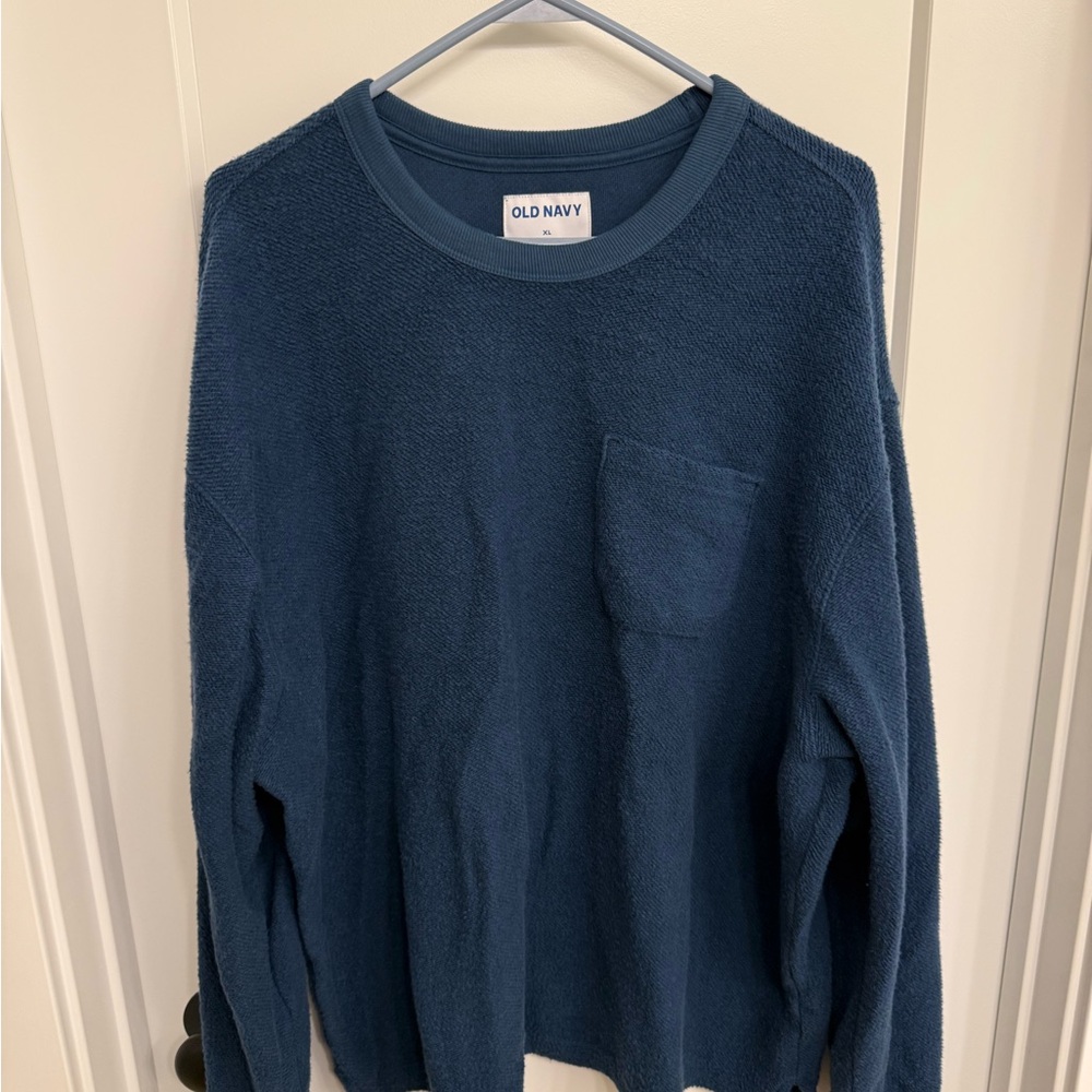 Old Navy Men's Deep Blue Crewneck Sweater